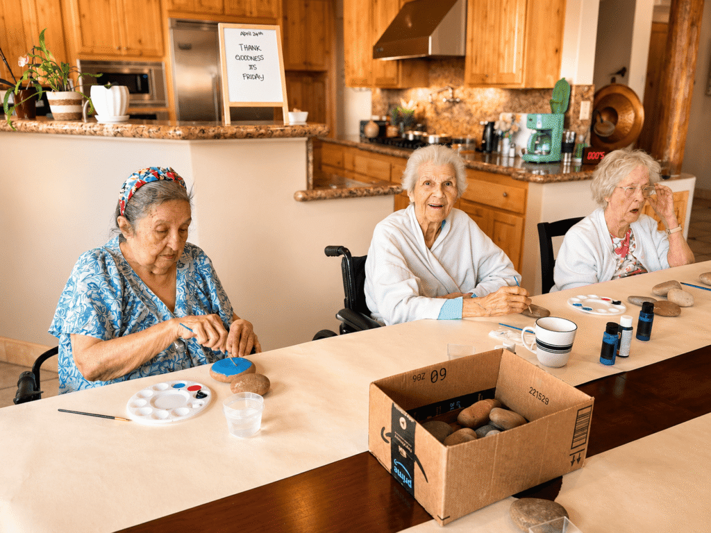 Assisted Living Queen Creek AZ memory care luxury. women with dementia